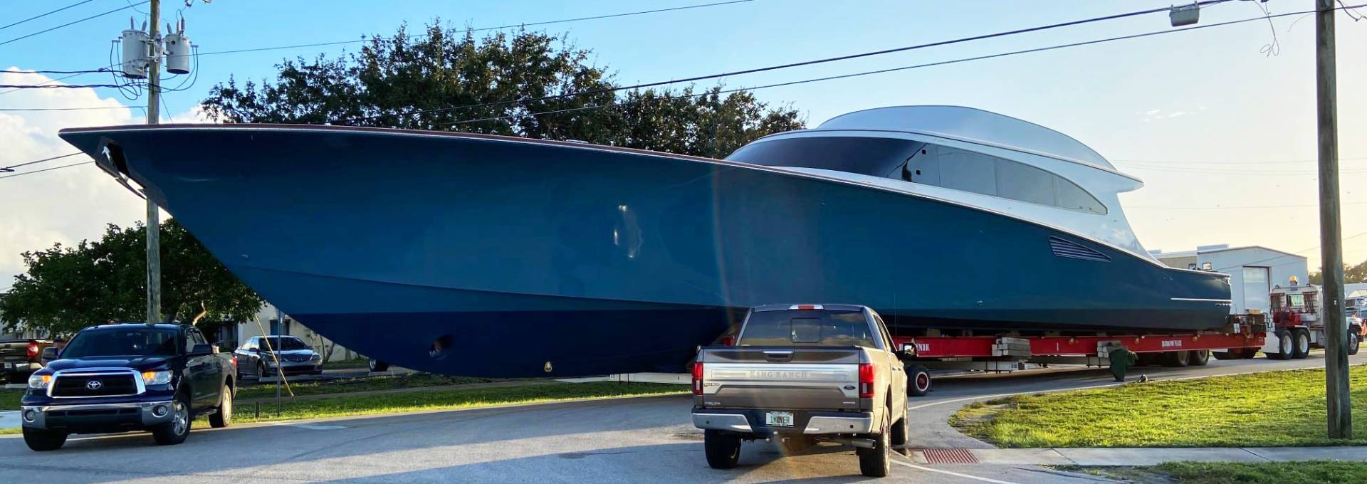 100’ Jim Smith Tournament Boat Makes a Splash at Hinckley Yacht Services Stuart